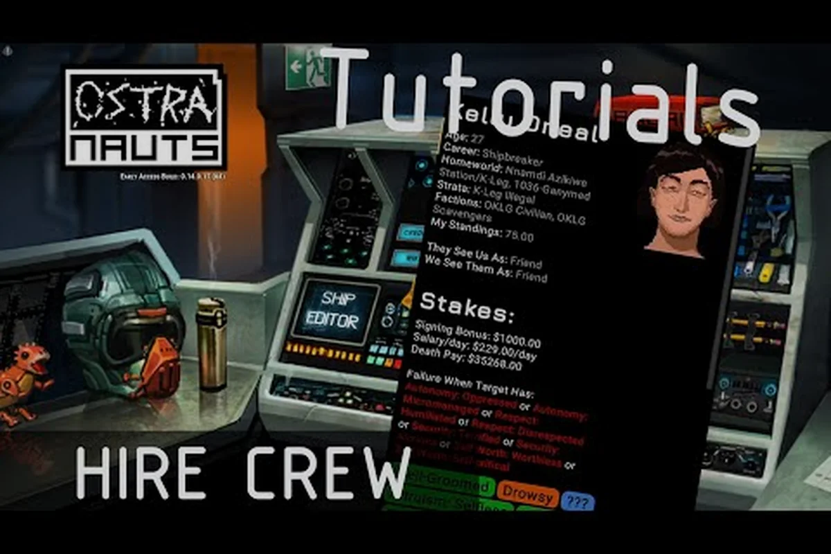 Ostranauts Crew-Leitfaden: Personal anwerben, ausbilden und halten